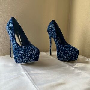Dazzling Blue Platform Heels